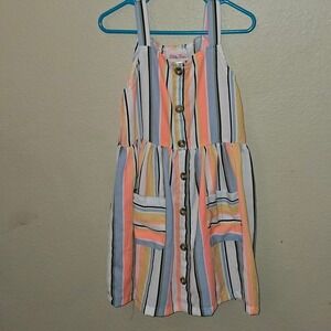 Little Lass Pink and Blue Dress